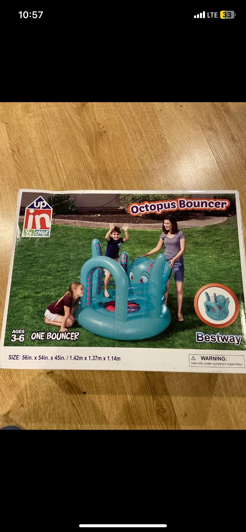 Kids Octopus Water Bouncy Toy