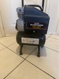 Task Force 3 Gallon Air Compressor – Works – 125 PSI