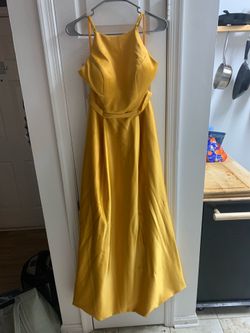 ChicSew Yellow Satin Gown