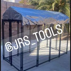 Large Welded Wire Steel Dog Kennel Cage Jaula New! 
