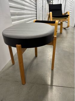 COOL gray cushion foot stool