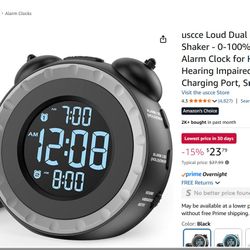 Dual Alarm Clock & Shaker
