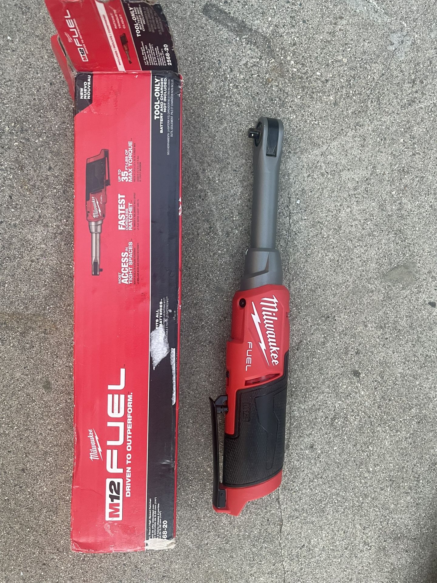 M12 FUEL 12V Lithium-Ion Brushless Cordless 1/4 in. Extended Reach High Speed Ratchet (Tool Only)