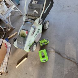 Grrenworks Lawn Mower Baytery All Works