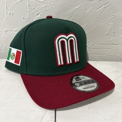 LMB New Era Team Mexico Forest Green A Frame 9fifty SnapBack Hats 