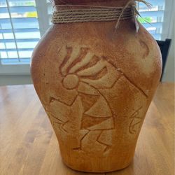 Kokopelli Terracotta Pot