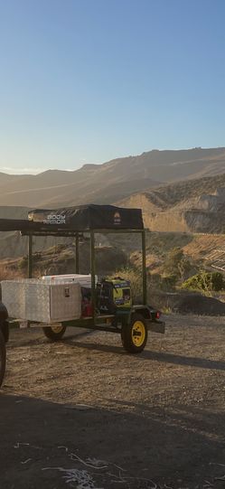 Trailer Overland  3 Person With Kayak Ready For Camping Very Lightweight