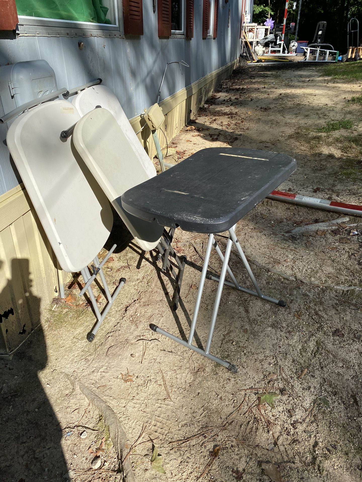 Four folding tables, I need money for gas. I need to sell these today.