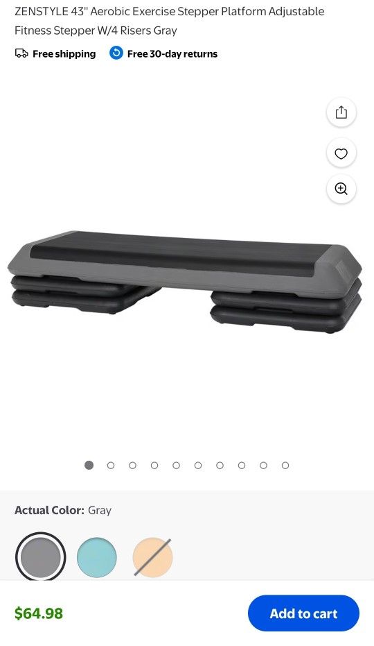 43" Aerobic Exercise Stepper Platform