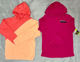 Brand new girls long sleeve and hoodie 14/16