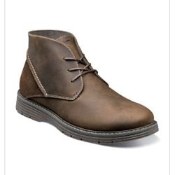 New Men’s Leather Chukka Boot Size 10 Brown Color