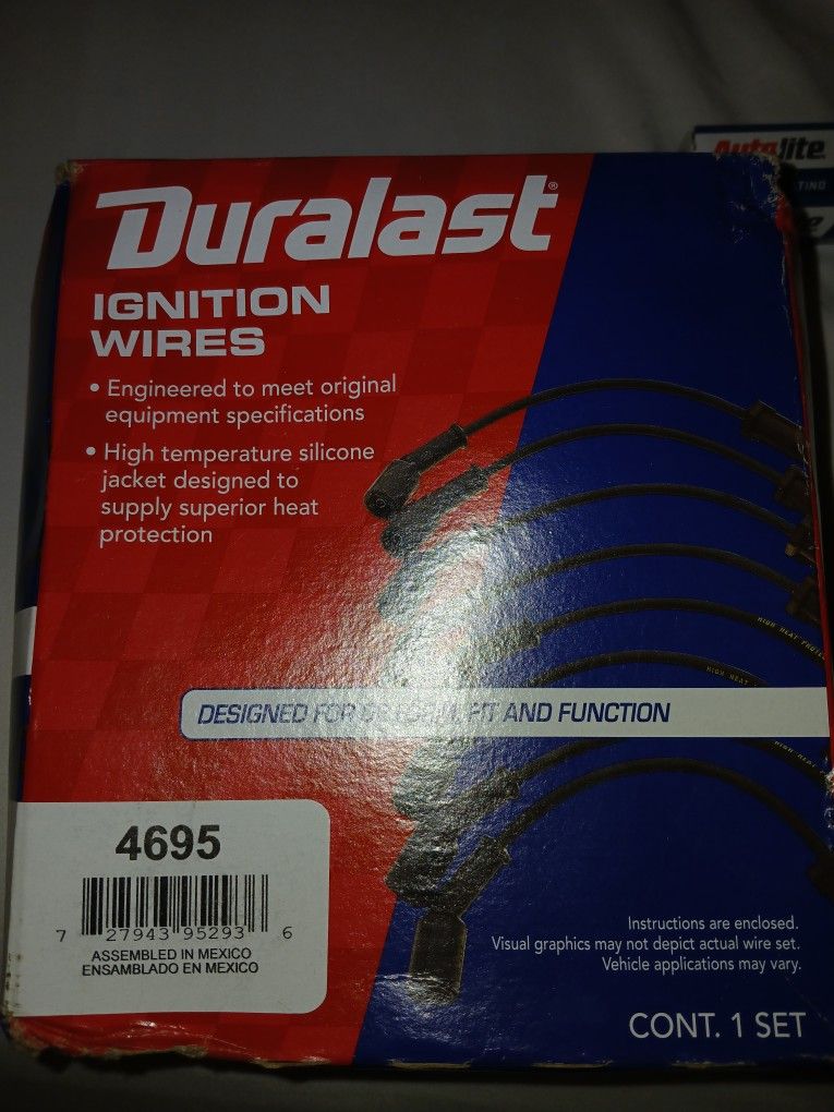 Plugs And Wires Fit My 2010 Mustang V 6 Blew Motor So Don't Need Paid 85$ They Do Fit A Number Of Vehicles So Make Me An Offer
