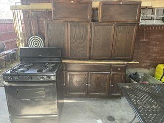 Cabinet And Stove