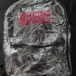 prettymuch clear backpack 