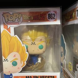 DRAGON BALL Z FUNKO POPS MAJIN VEGETA AND GOKU 1ST APP. 