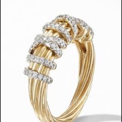 VALENTINES GIFT ❤️ Beautiful Created Wrap Topaz Wedding Ring  Sizes 6/7/10 *See My Other 800 Items*