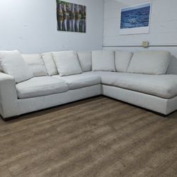 La-Z-Boy Z Gallerie White Fabric Sectional