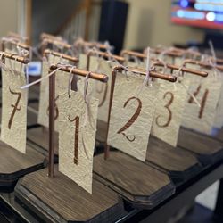 Table Number Signs
