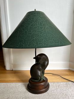 Frederick Cooper Preening Sitting Cat Table Lamp