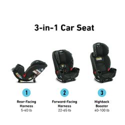 Graco TrioGrow SnugLock 3-in-1 Car Seat, Leland