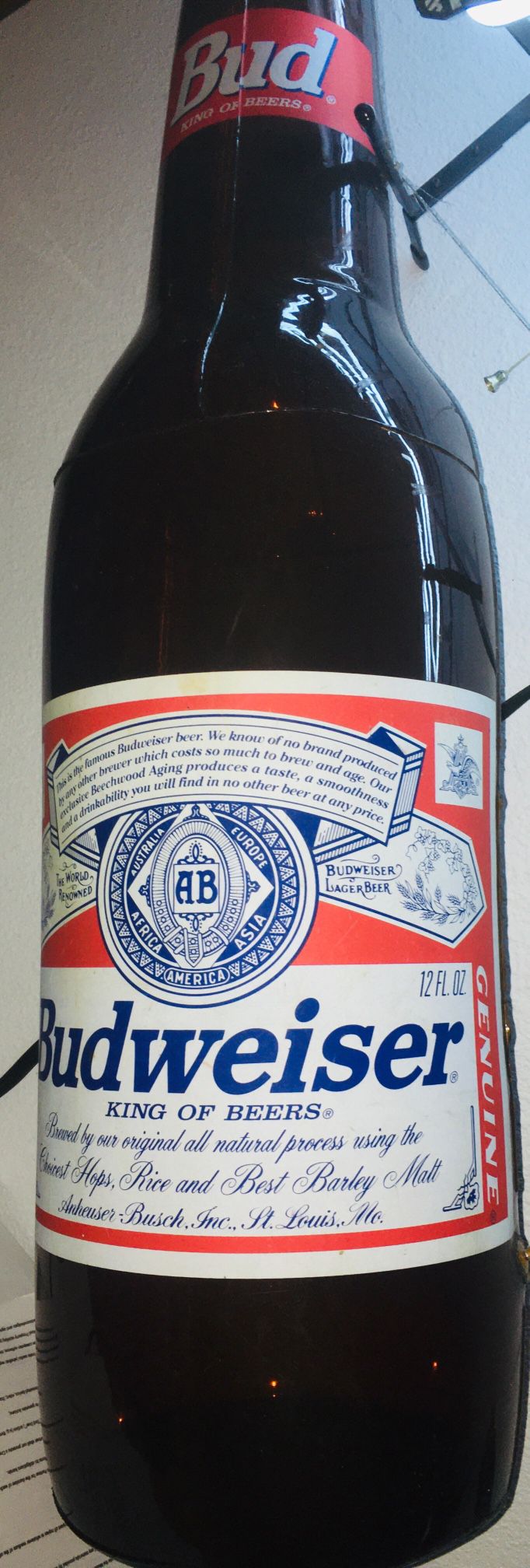 Budweiser Collectable Bottle 