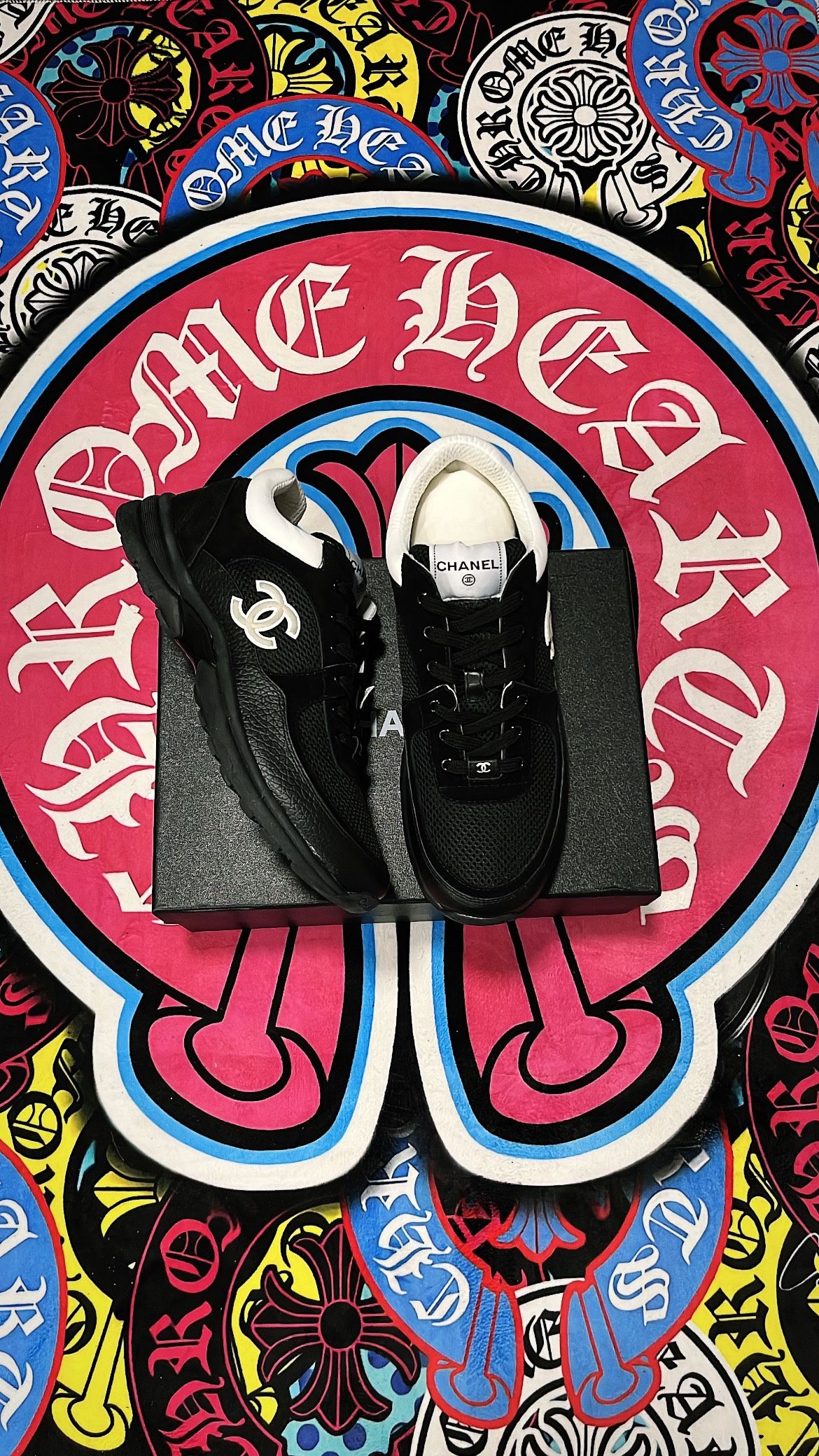 Chanel Trainer Sneakers Men Size 11