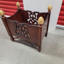 Beautiful Large Wooden Magazine Storage, Organizer, or  Rack