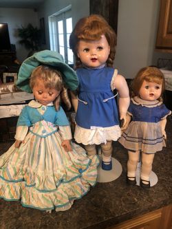 3 VINTAGE IDEAL “SAUCY WALKER” DOLLS