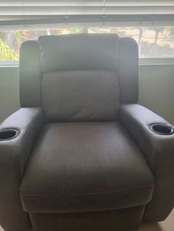 Gray recliner
