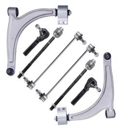 8pcs Front Lower Control Arms w/ Ball Joints for 2004-12 Chevy Malibu Pontiac G6