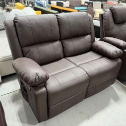 New Reclining Loveseat with Massage&Heat Function,Recliner Loveseat Sofa 2-Seater