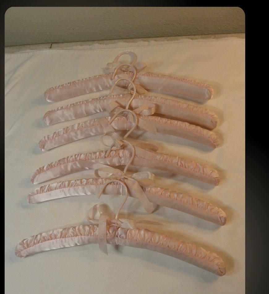 Vintage Baby Pink Padded Hangers