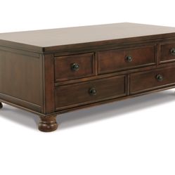 Coffee Table With 5 Drawers 