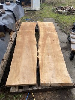 Kiln Dried Hardwood Live Edge Slabs and Lumber 