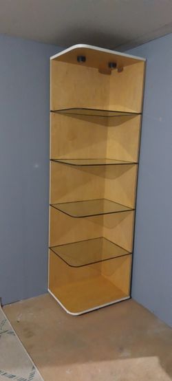Coner Wood And Glass Cabinet