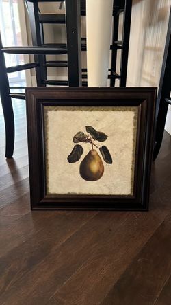 Framed Botanical Pear Wall Art Print
