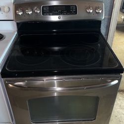 Ge Profile Stove Glass Top Convention Looks New