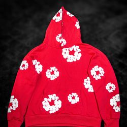 Denim Tears Red Floral Hoodie