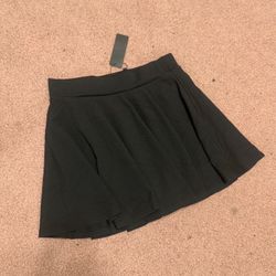 New Medium black skirt circle skater alt short mini