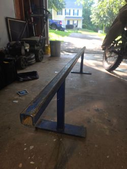 6ft Steel Square Skate Rail