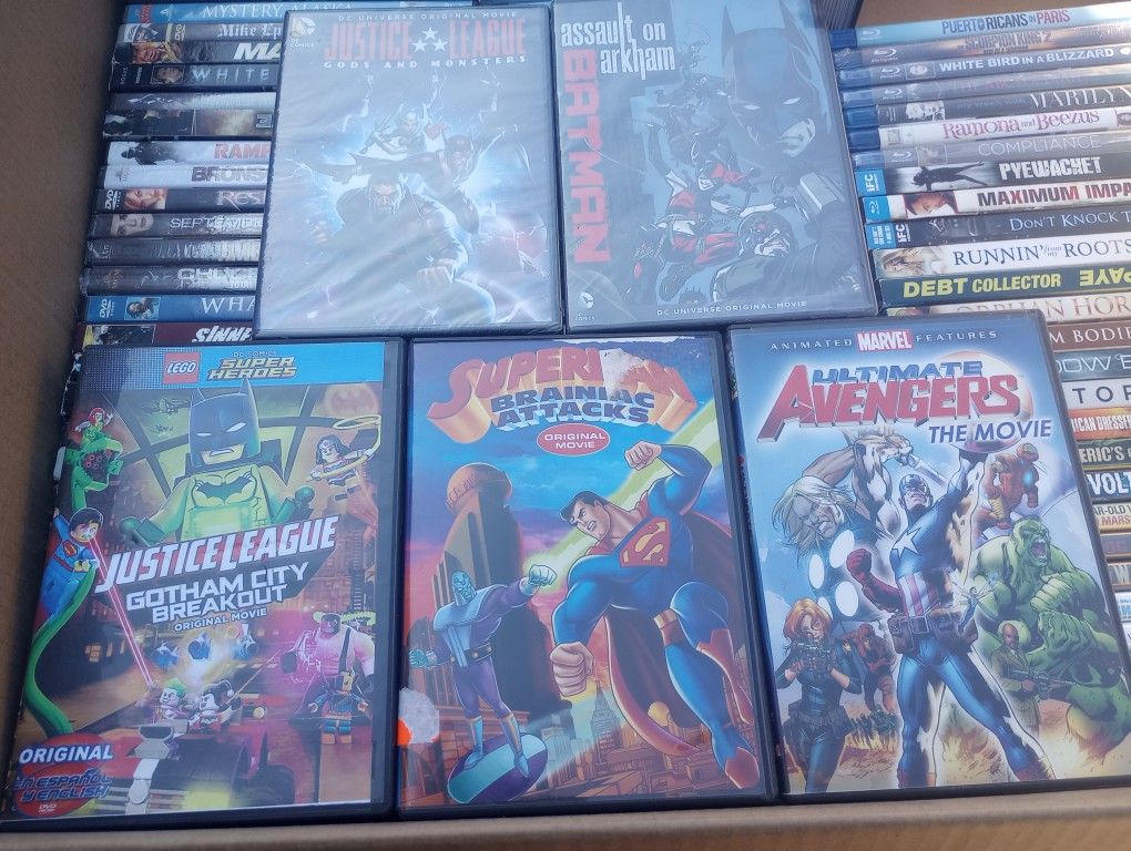 dc marvel superhero dvds