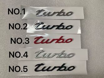Porsche vehicle stickers  TURBO