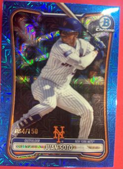 2026 Bowman Juan Soto Blue Mojo Refractor /150 #97 Mets