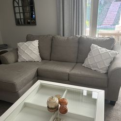 Sectionals sleeper sofa with pillows