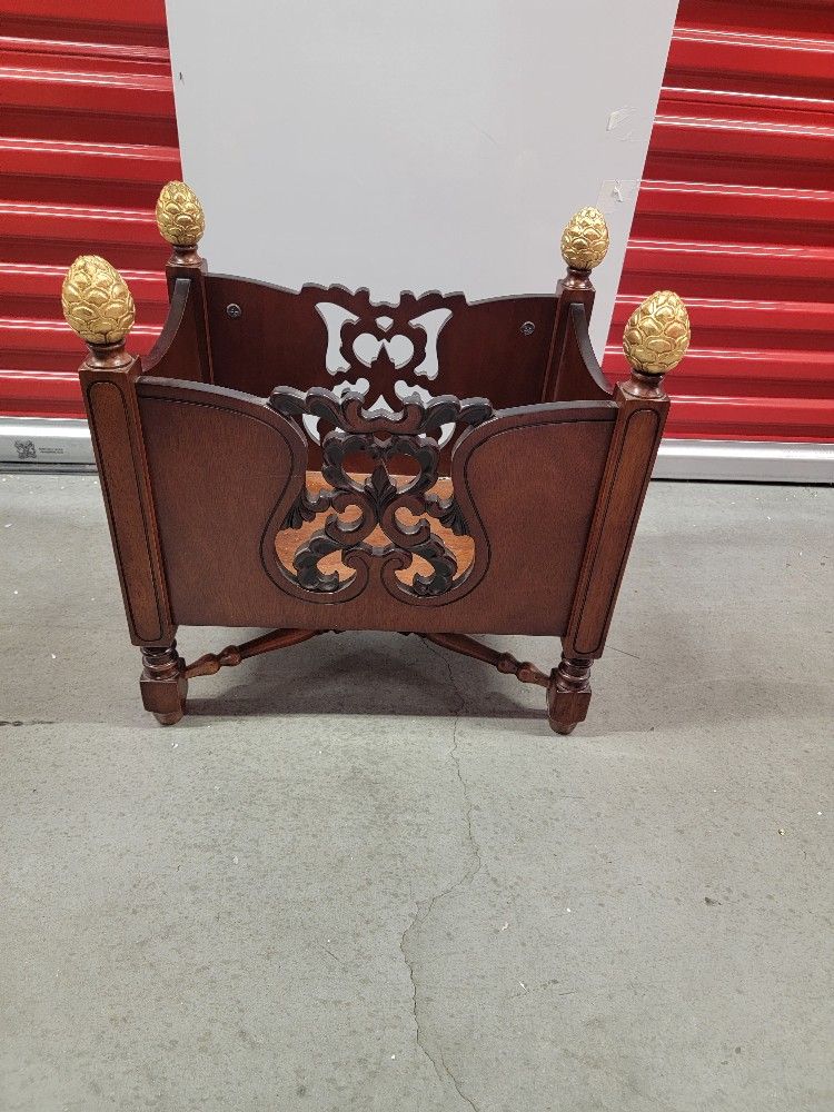 Beautiful Large Wooden Magazine Storage, Organizer, or Rack