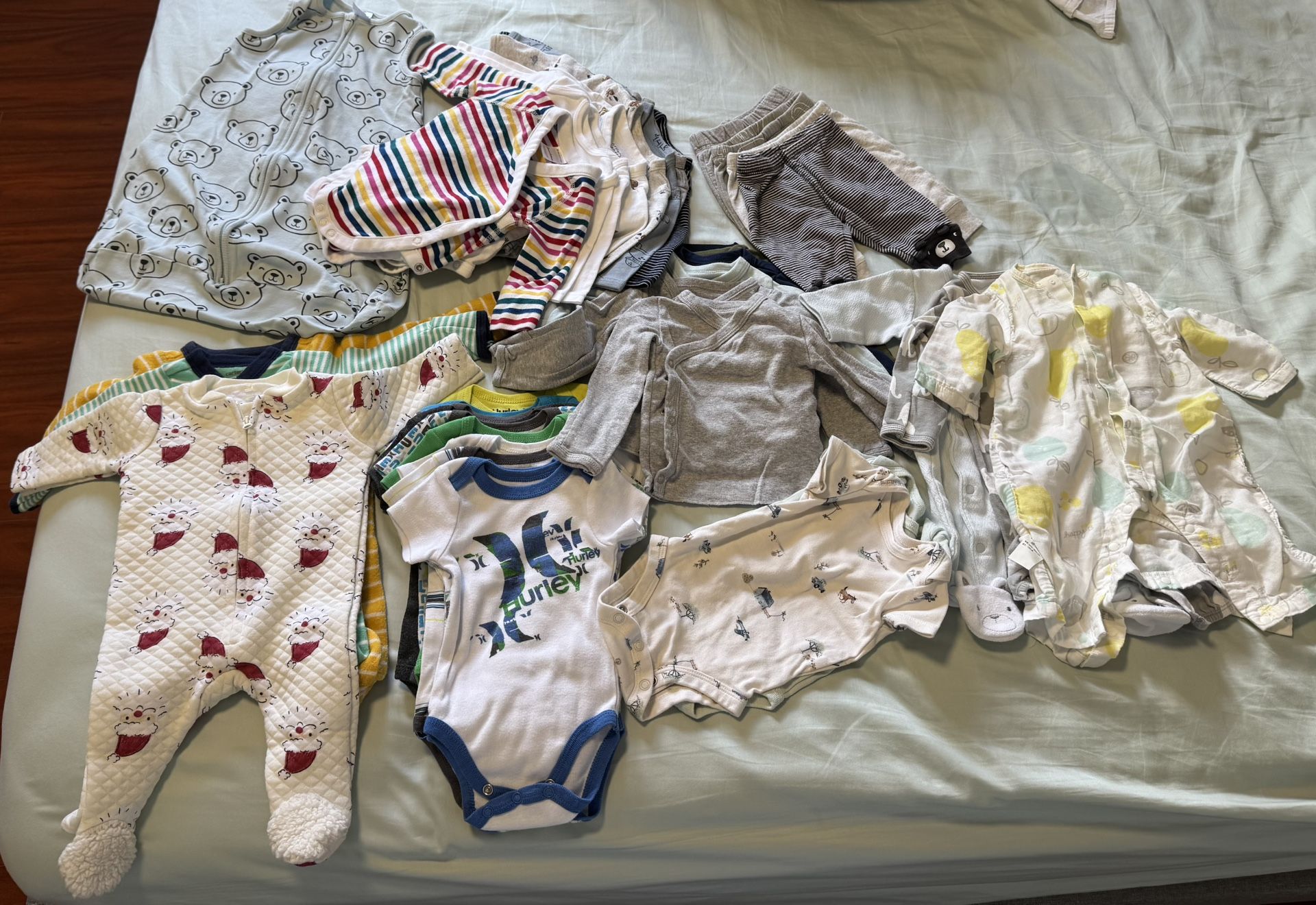 NB 3M Baby Clothes Bundle (50+ Items)