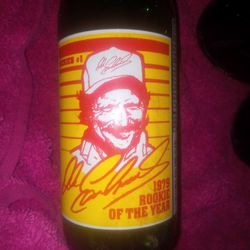 Vintage Dale Earnhardt Sun Drop Soda Glass Bottle 1979 Rookie of the Year