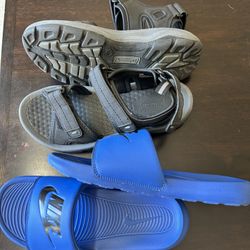 Men’s Size 8 Nike Slides & Size 9 Columbia Sandals