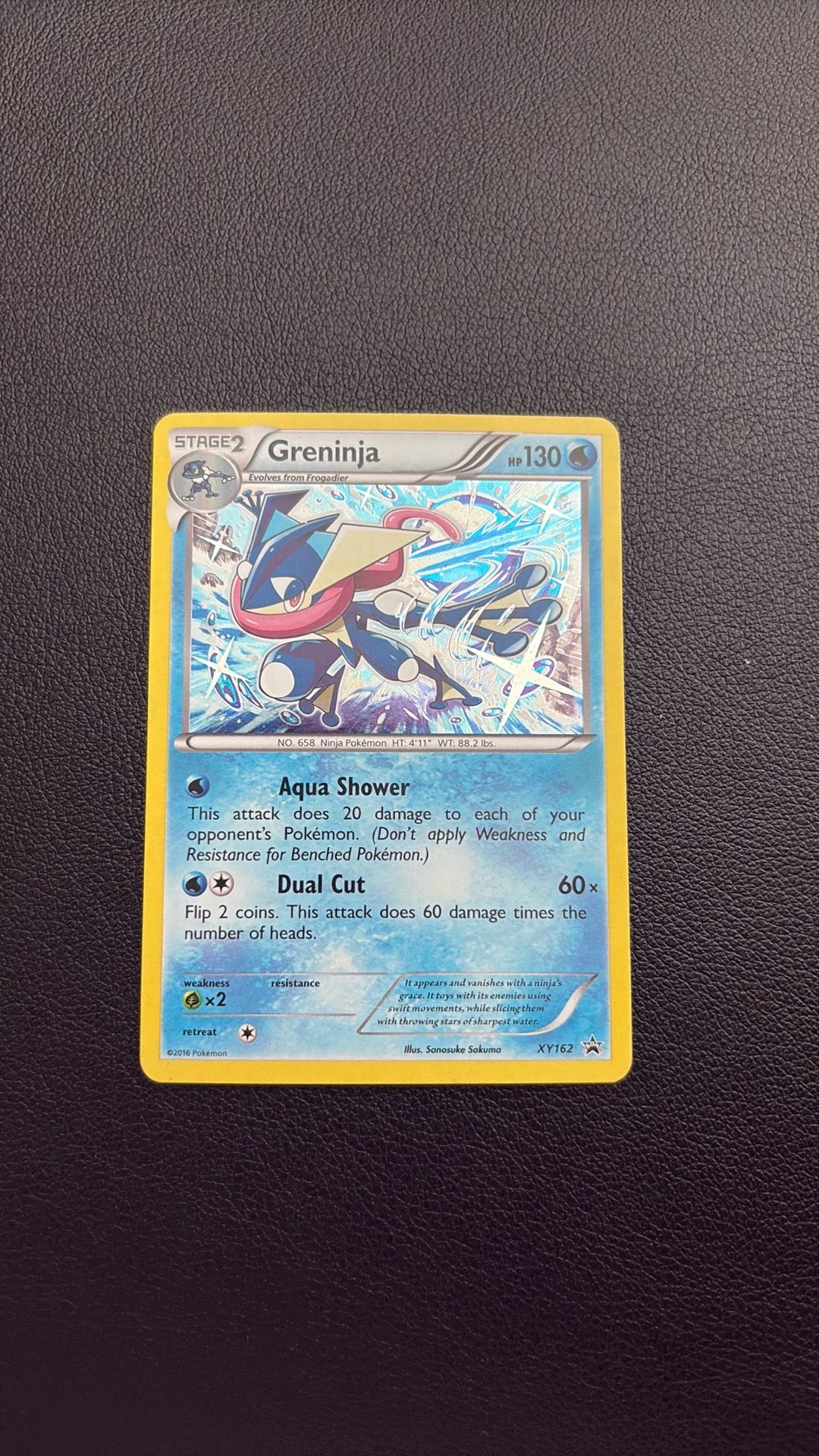 Pokemon Holo 2016 Evolutions Greninja #XY162