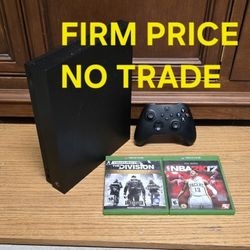 XBOX ONE X BUNDLE, FIRM PRICE, GOOD CONDITION, READ DESCRIPTION  FOR DETAILS